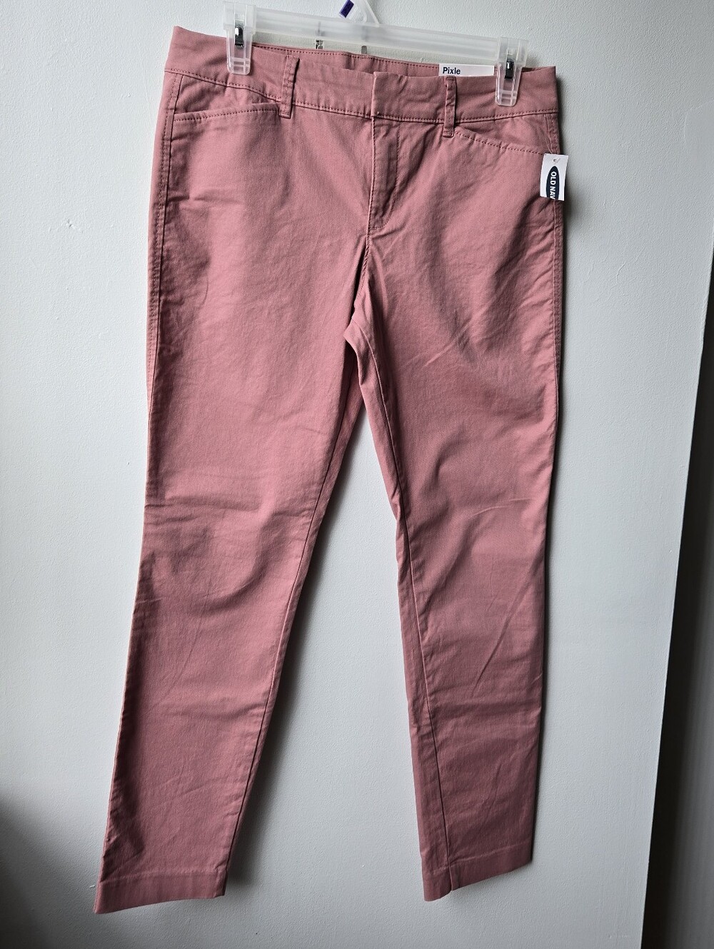 Old Navy 6 Pants Pixie Dusty Pink Chino Stretch Small Cotton Blend Casual School